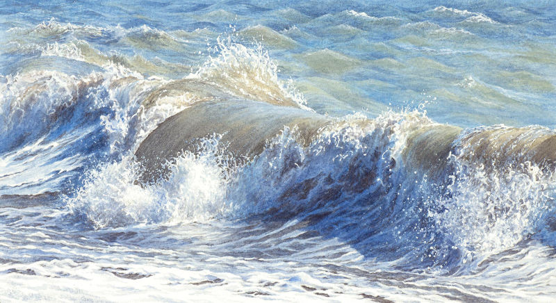 Sea painting by Felicity Flutter