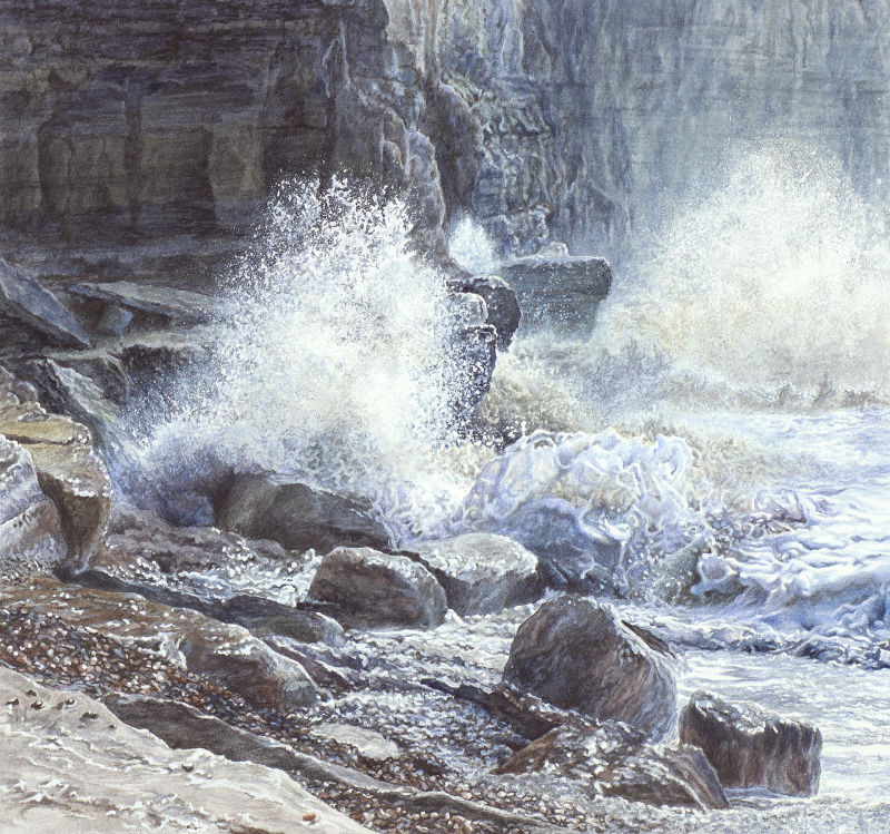 Wild Weather. Painting by Felicity Flutter