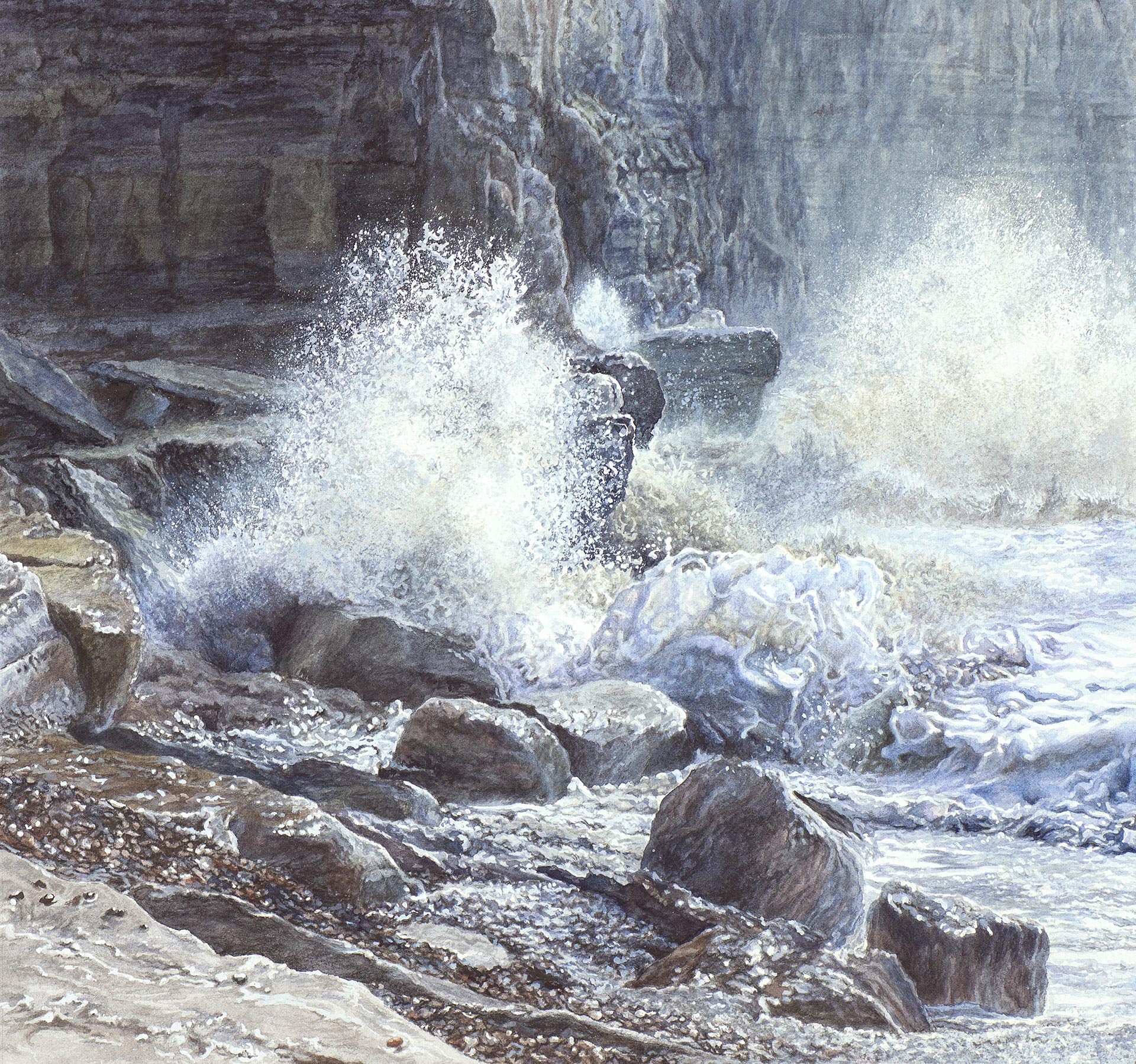 Wild Weather. Painting by Felicity Flutter