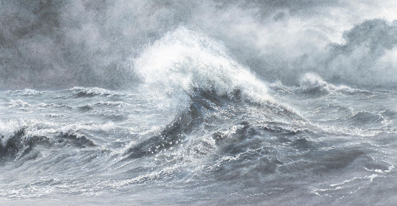 Breaking Point. Painting by Felicity Flutter