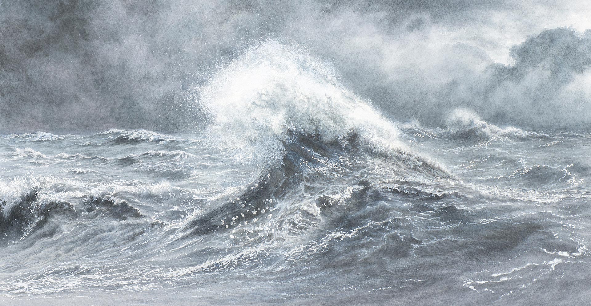 Breaking Point. Painting by Felicity Flutter