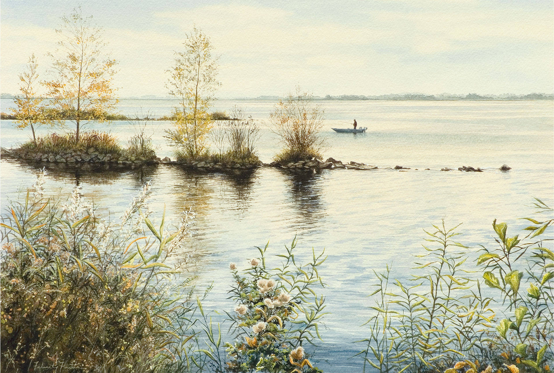 Landscape painting by Felicity Flutter