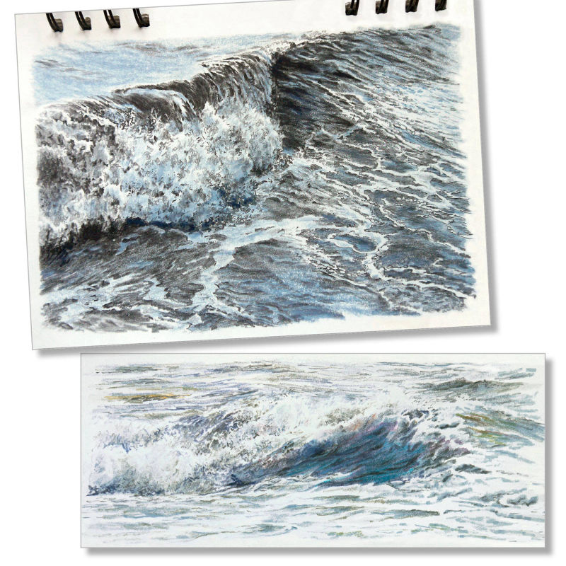 Sketchbook paintings by Felicity Flutter